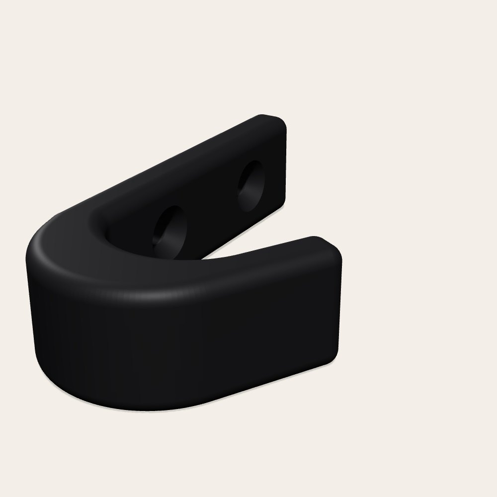 Coat Hooks (2-pack) — 3D render