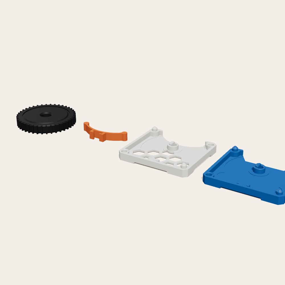 Clicking Fidget Wheel — 3D render