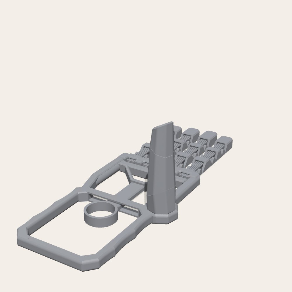 Robotic Hand (Print-in-Place) — 3D render