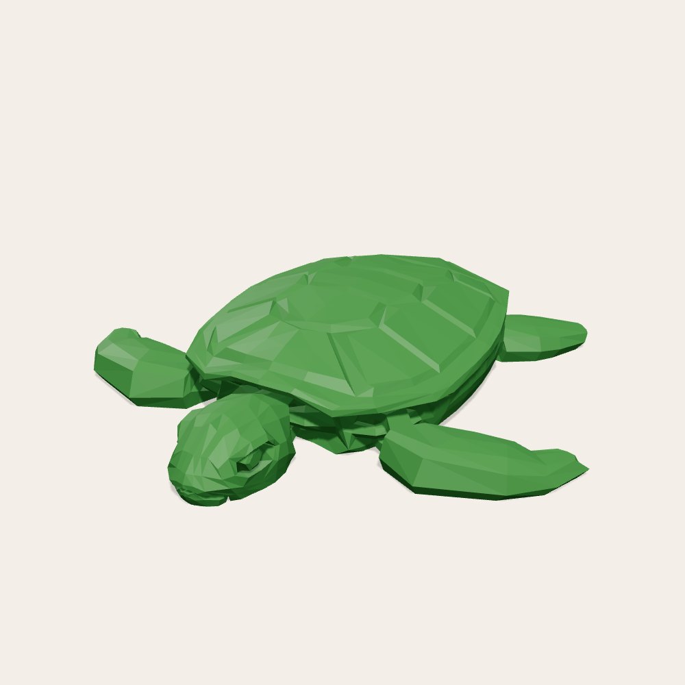 Flexi Sea Turtle — 3D render