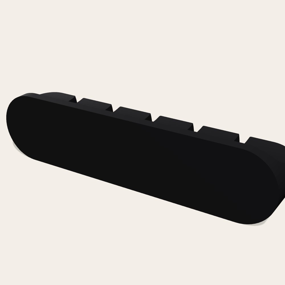 Desktop Cable Organizer — 3D render
