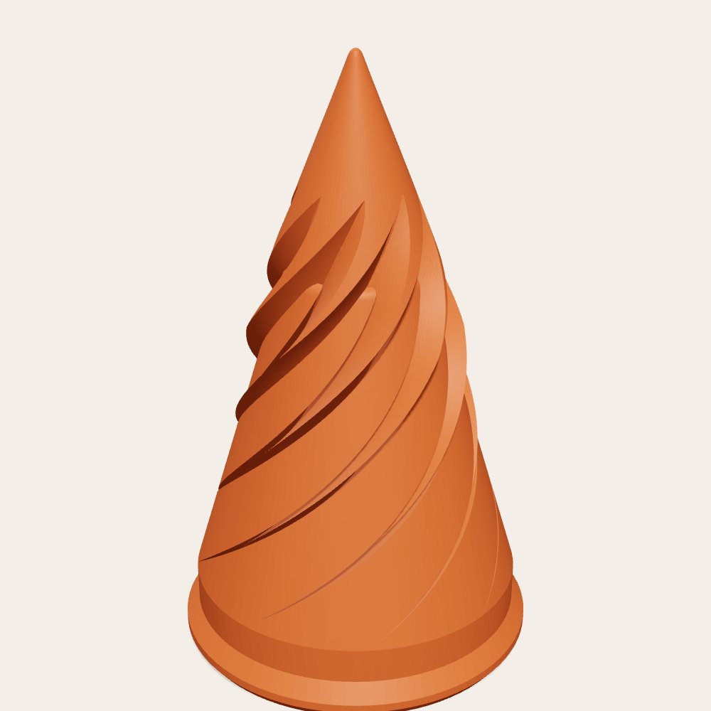 Helix Screw Fidget — 3D render